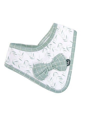 Lot de 2 bavoirs bandana esprit nature