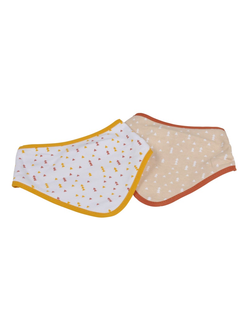 Lot de 2 bavoirs bandana forêt Blanc - Kiabi