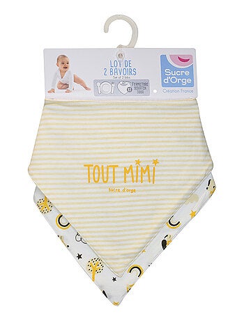 LOT DE 2 BAVOIRS BANDANA IBOLI MAILLE
