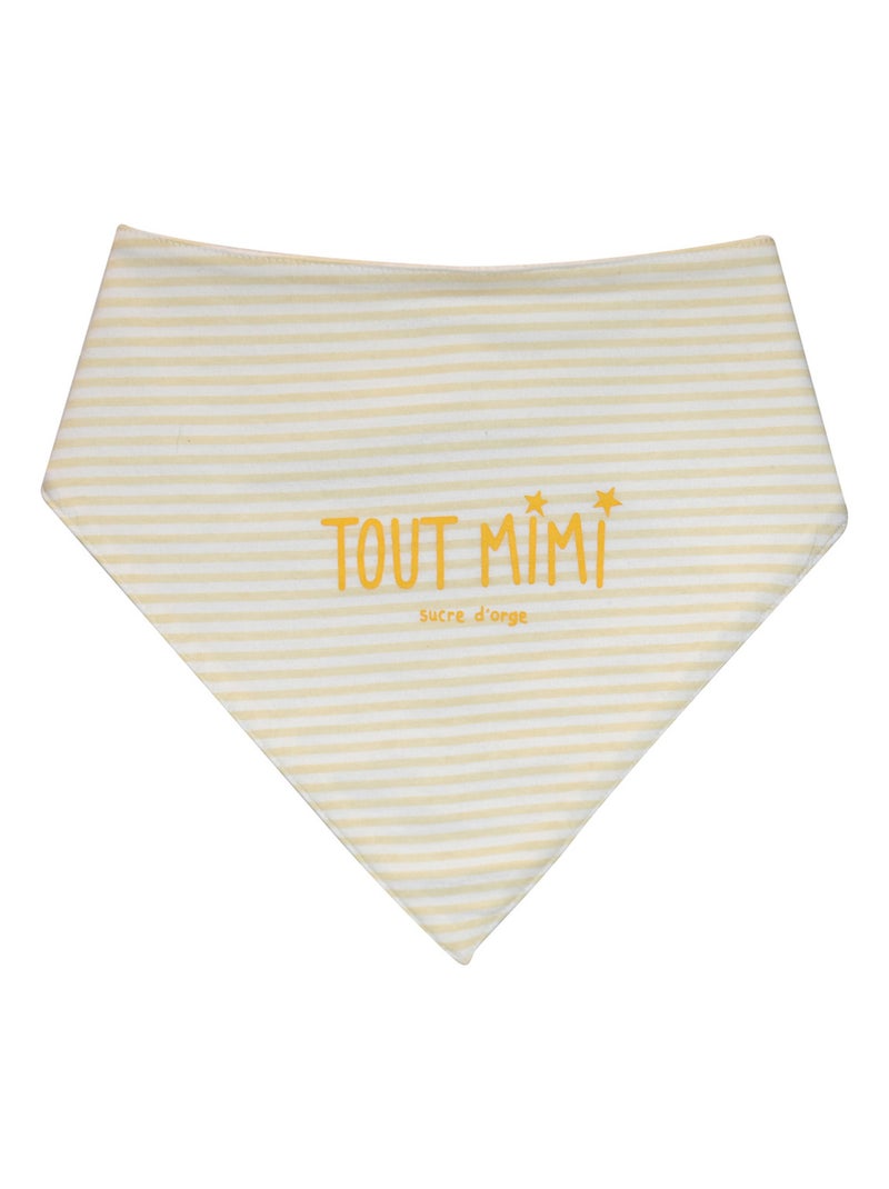 LOT DE 2 BAVOIRS BANDANA IBOLI MAILLE Beige - Kiabi