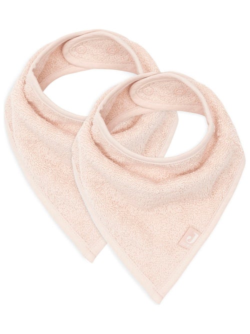 Lot de 2 bavoirs bandana Pale Pink - Kiabi