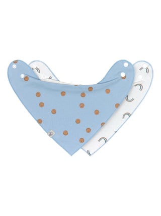 Lot de 2 Bavoirs Bandanas Happy Rascals