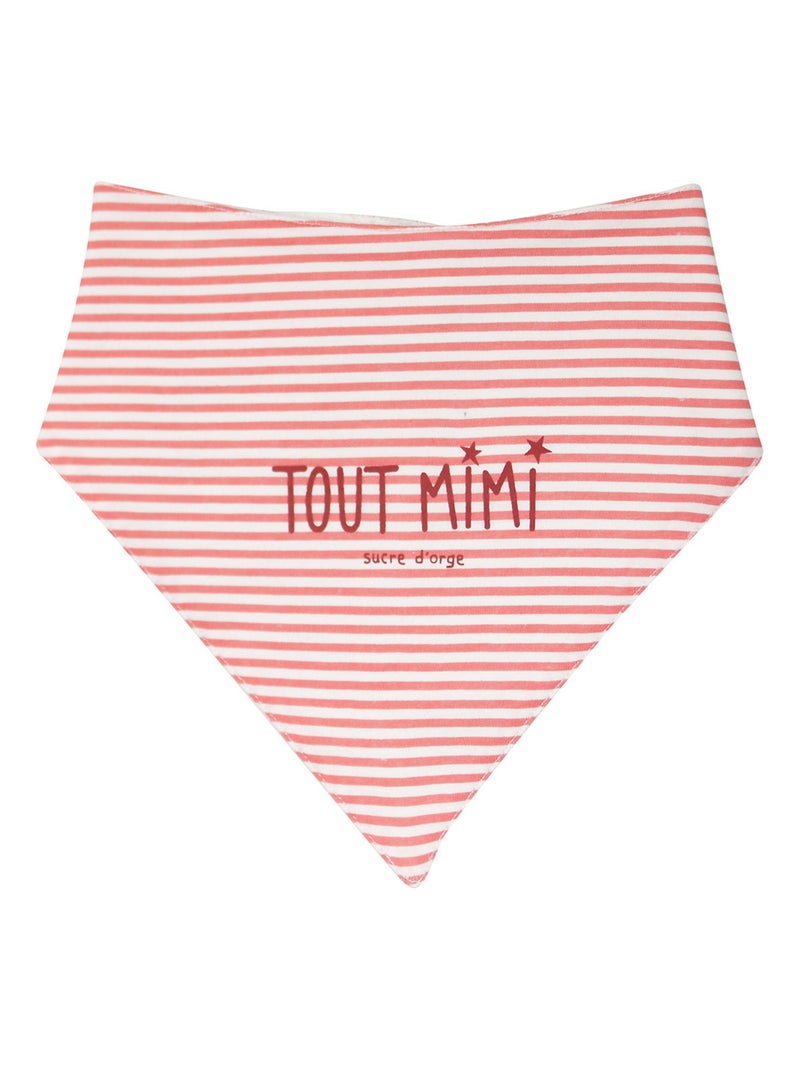 LOT DE 2 BAVOIRS BANDANAS ILOUANE MAILLE Rose - Kiabi