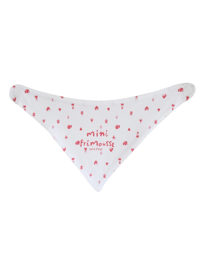 LOT DE 2 BAVOIRS BANDANAS ONDINE MAILLE Rose - Kiabi