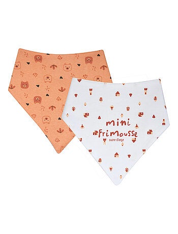LOT DE 2 BAVOIRS BANDANAS ORELL MAILLE