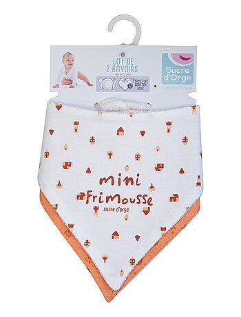 LOT DE 2 BAVOIRS BANDANAS ORELL MAILLE