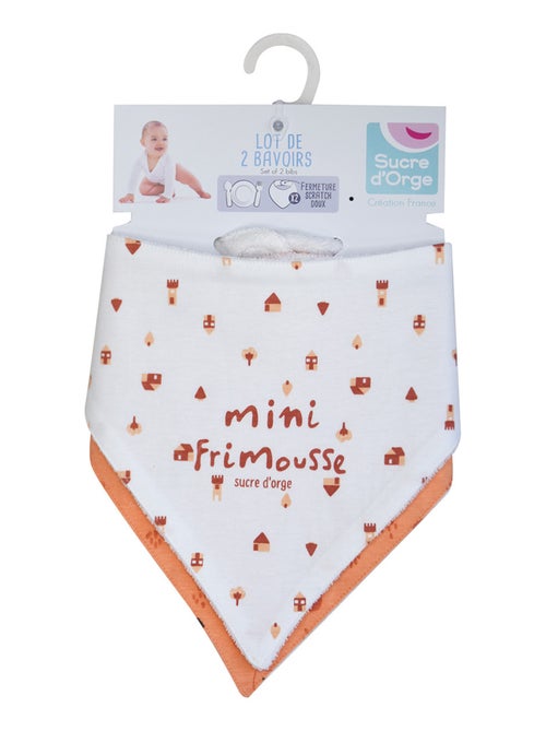 LOT DE 2 BAVOIRS BANDANAS ORELL MAILLE - Kiabi