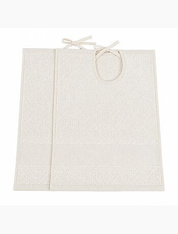 Lot de 2 bavoirs bébé à broder toile Aïda