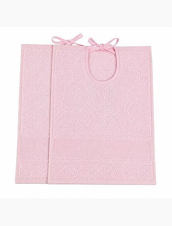 Lot de 2 bavoirs bébé à broder toile Aïda