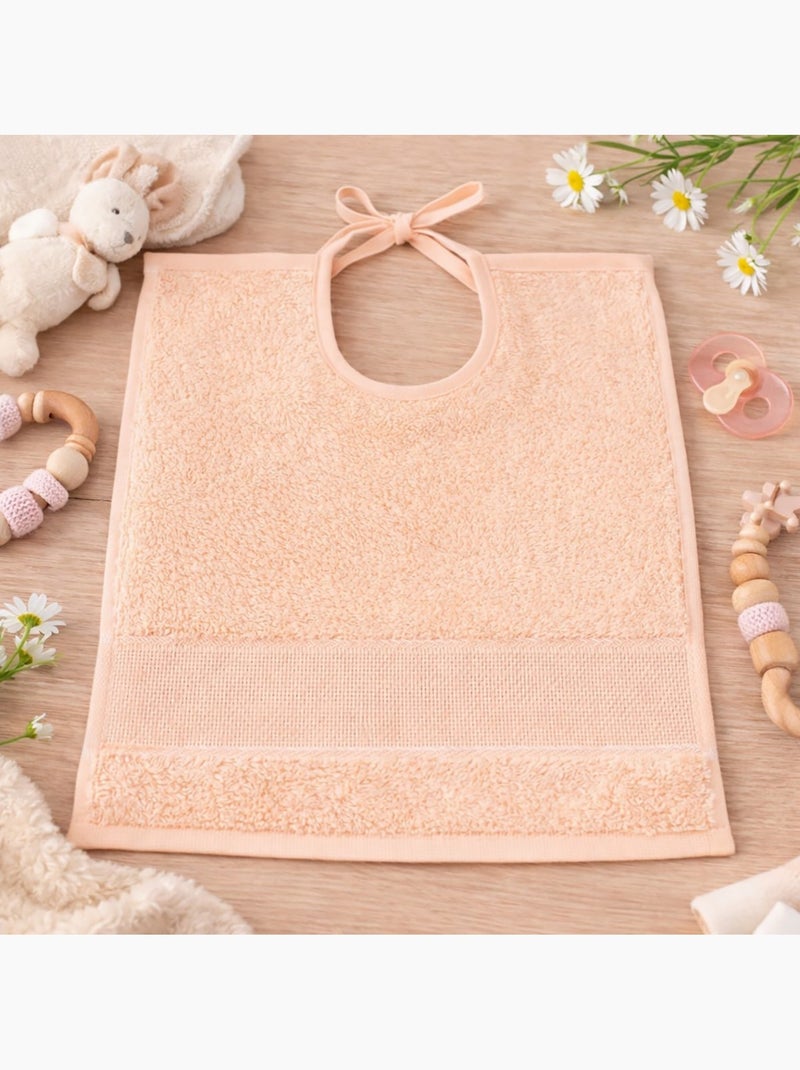 Lot de 2 bavoirs bébé à broder toile Aïda Rose - Kiabi