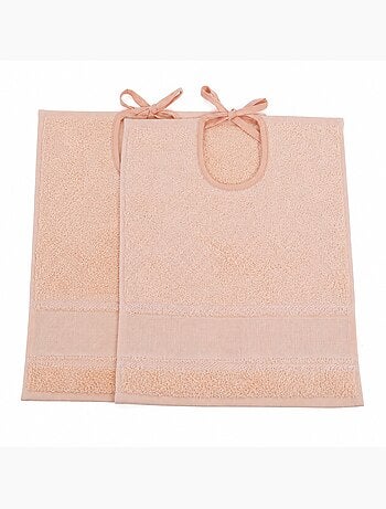 Lot de 2 bavoirs bébé à broder toile Aïda