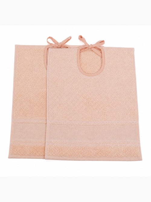 Lot de 2 bavoirs bébé à broder toile Aïda - Kiabi