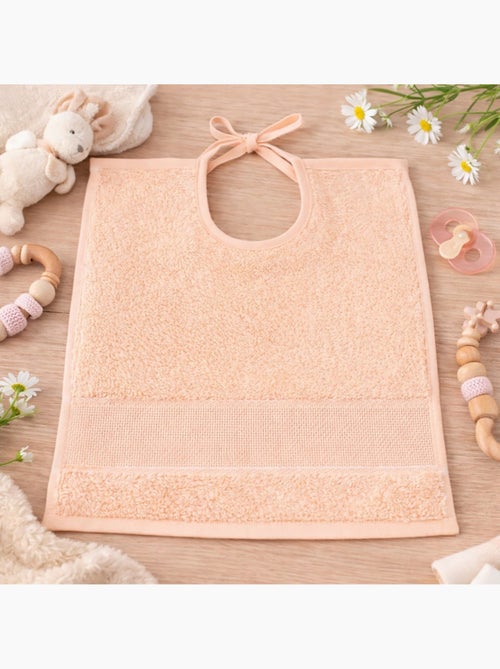 Lot de 2 bavoirs bébé à broder toile Aïda - Kiabi
