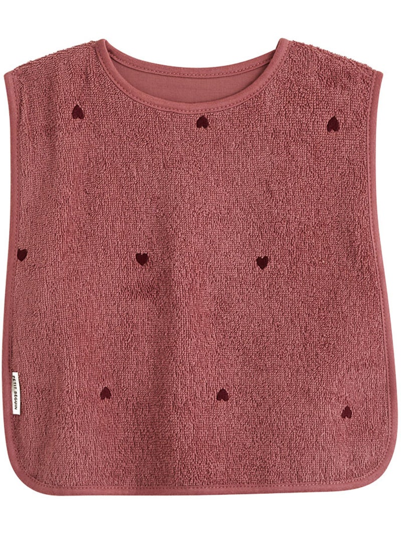 Lot de 2 bavoirs bébé en éponge aimée Rose - Kiabi