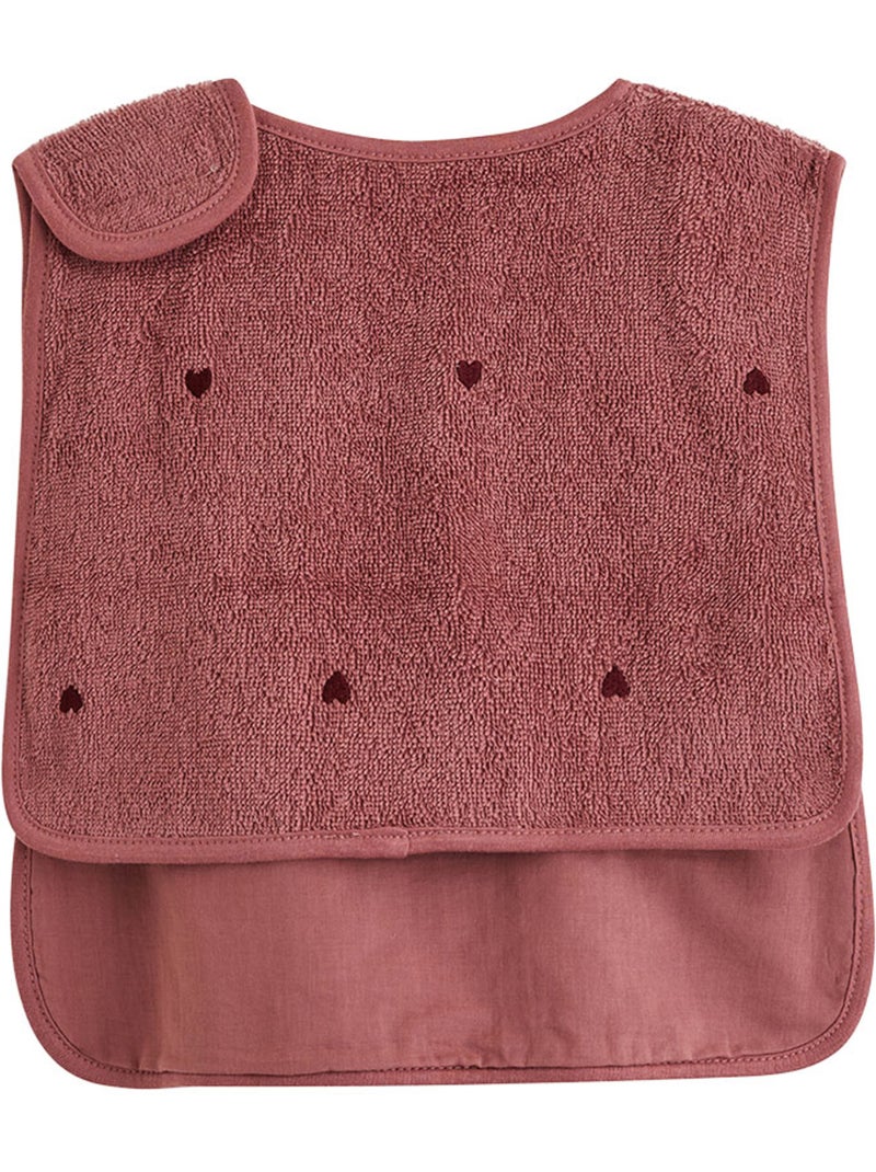 Lot de 2 bavoirs bébé en éponge aimée Rose - Kiabi