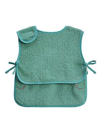 Lot de 2 bavoirs bébé en éponge Cédric