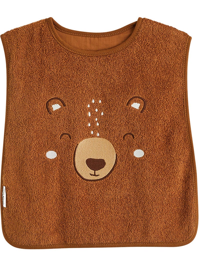 Lot de 2 bavoirs bébé en éponge kimmo Bleu - Kiabi