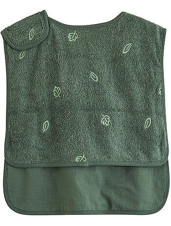 Lot de 2 bavoirs bébé en éponge moka