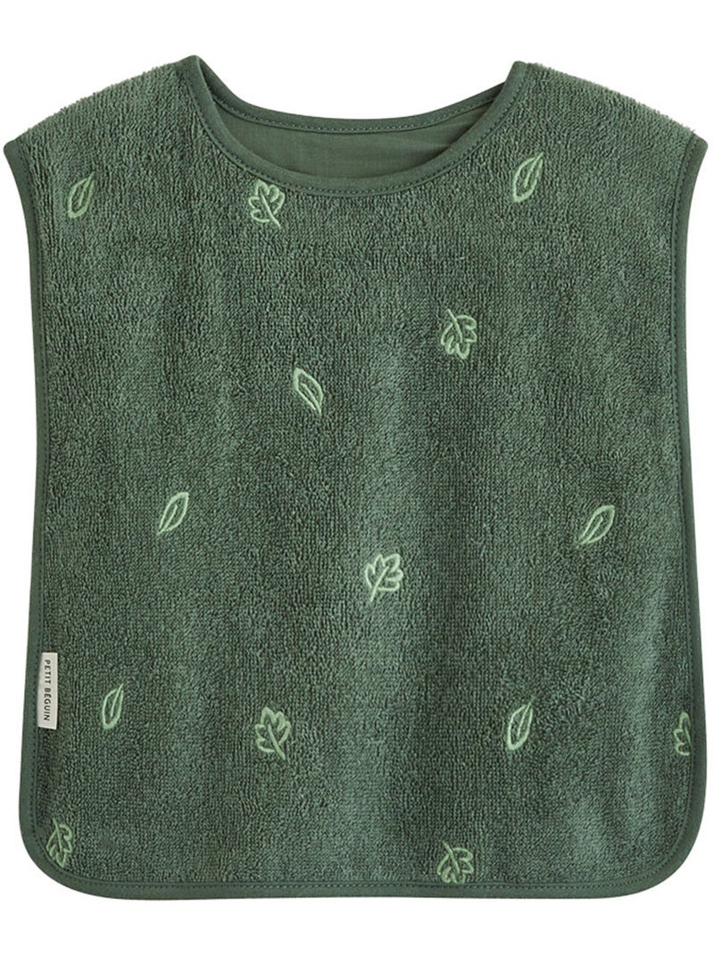 Lot de 2 bavoirs bébé en éponge moka Vert - Kiabi