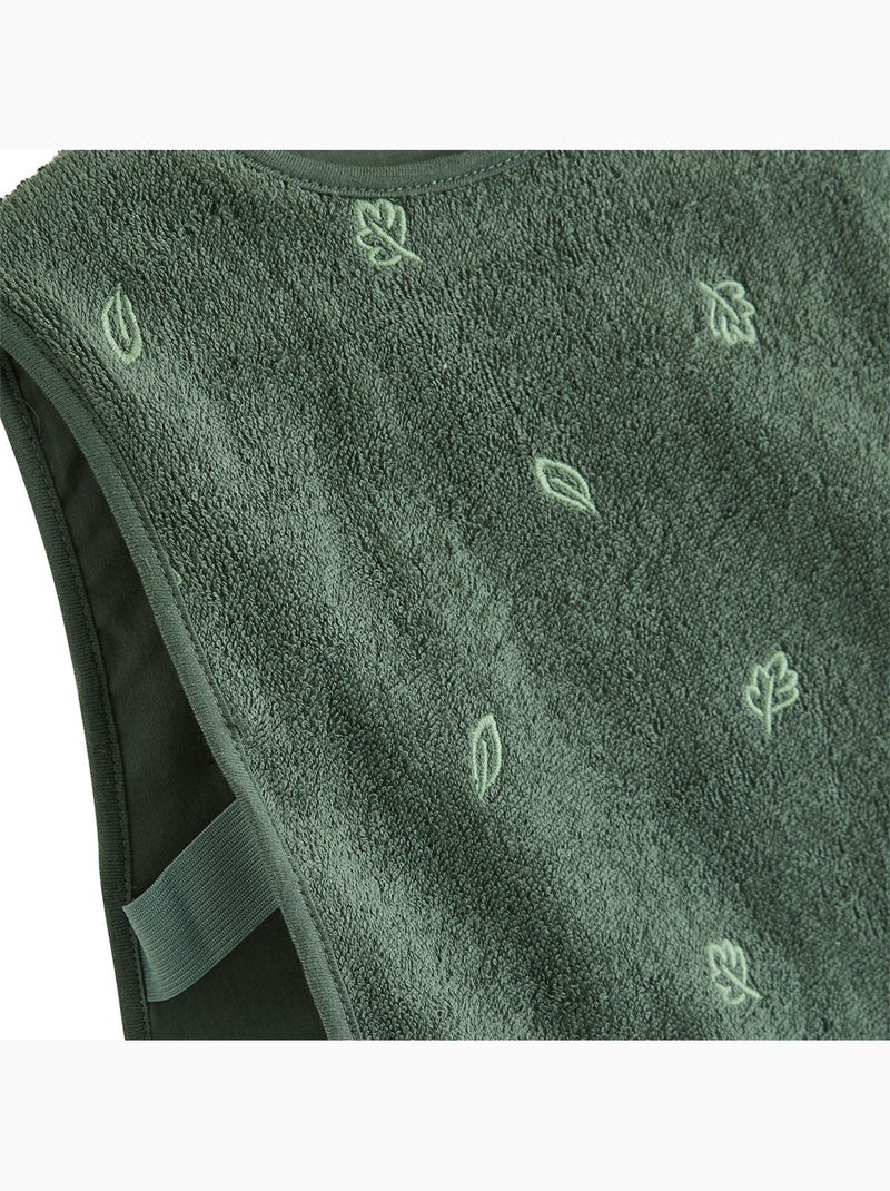 Lot de 2 bavoirs bébé en éponge moka Vert - Kiabi