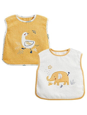 Lot de 2 bavoirs bébé Hawaiki