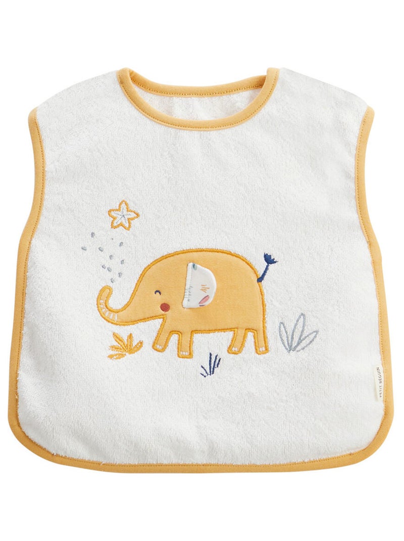 Lot de 2 bavoirs bébé Hawaiki Jaune foncé - Kiabi