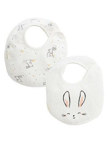 Lot de 2 bavoirs bébé Hello Baby
