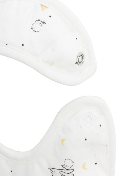 Lot de 2 bavoirs bébé Hello Baby - Kiabi