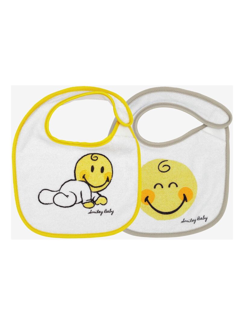Lot de 2 bavoirs bébé Kinousses Jaune - Kiabi