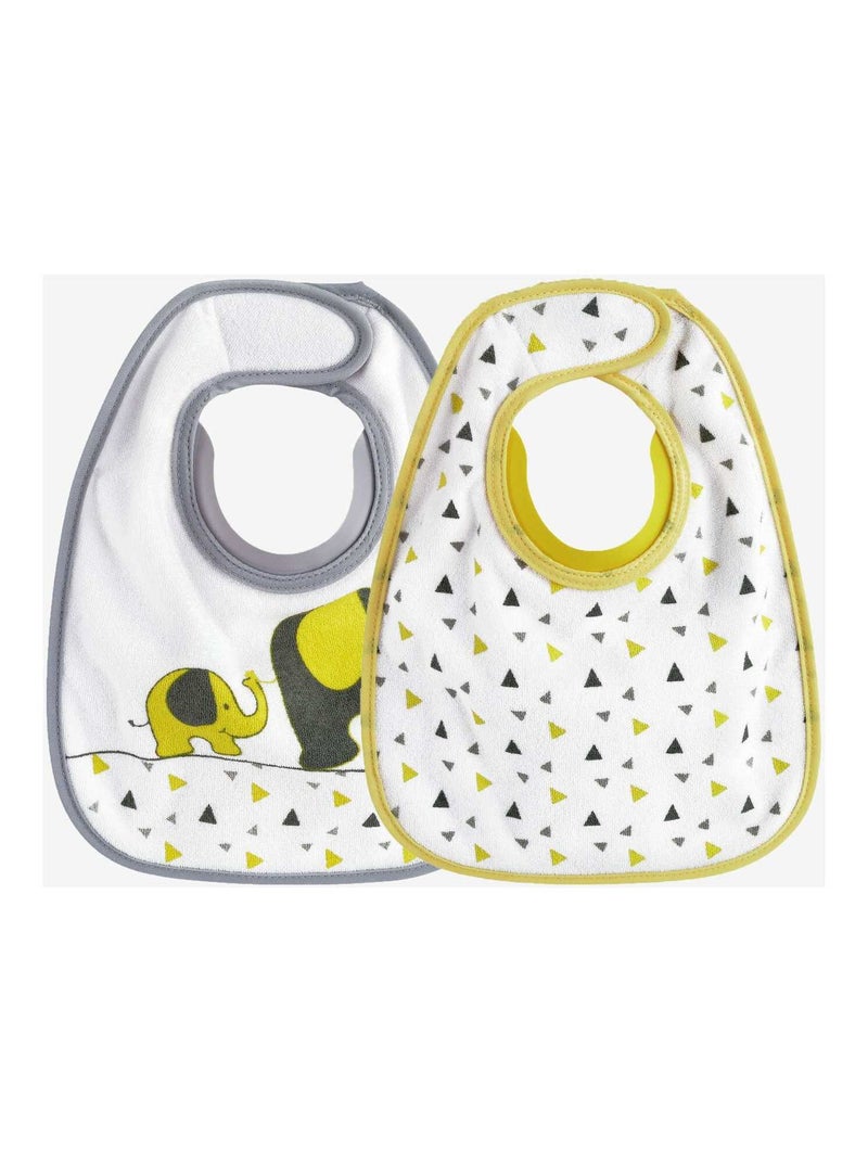Lot de 2 bavoirs bébé Kinousses Multicolore - Kiabi