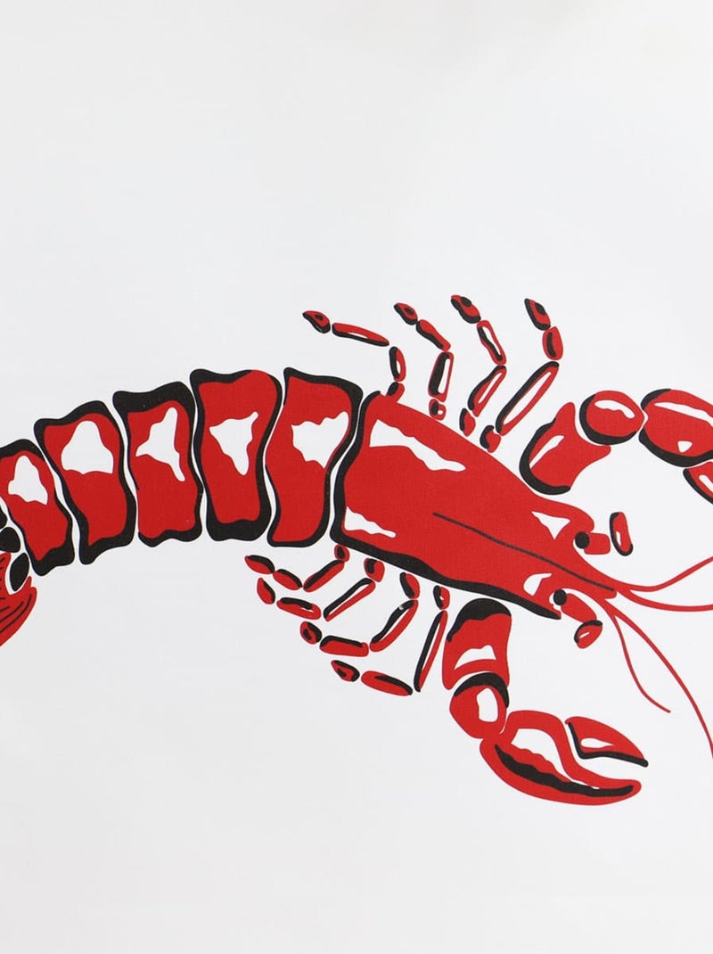 Lot de 2 bavoirs coton adultes HOMARD Rouge - Kiabi