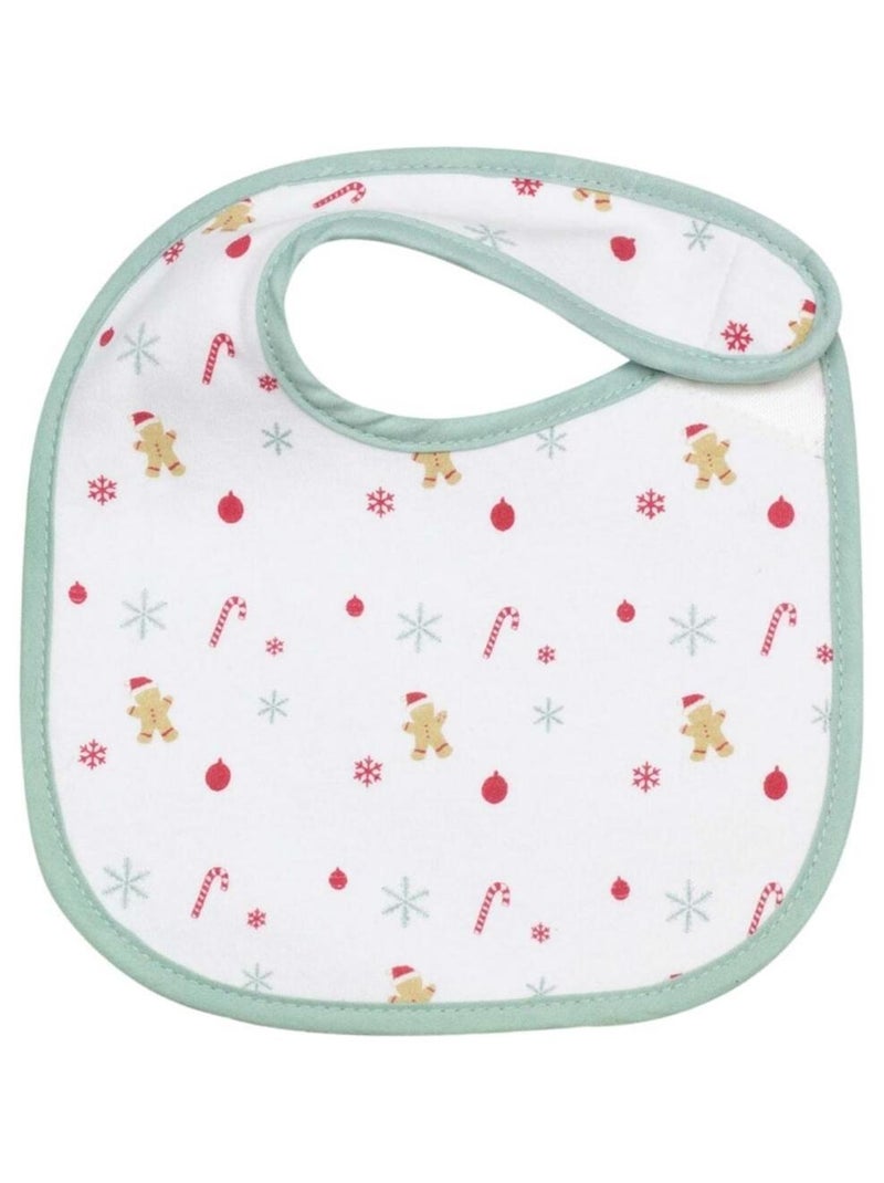 Lot de 2 bavoirs de naissance de Noël Rouge - Kiabi