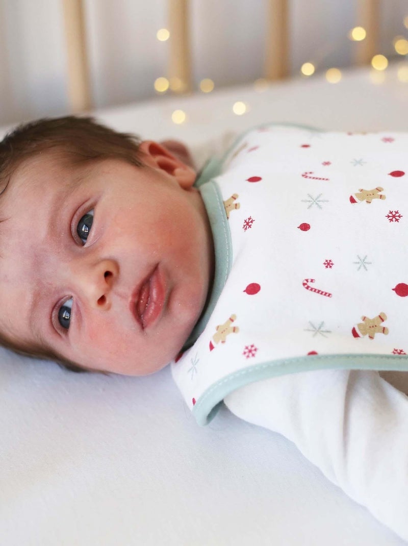Lot de 2 bavoirs de naissance de Noël Rouge - Kiabi