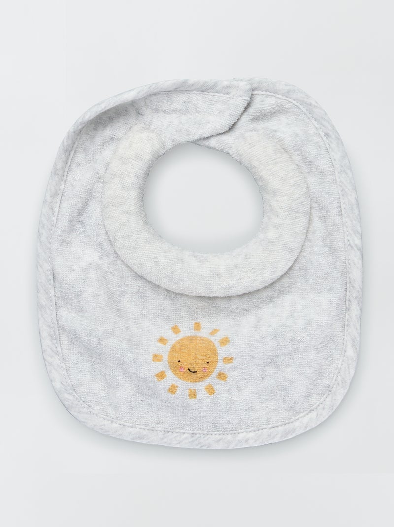 Lot de 2 bavoirs éponge Bleu - Kiabi