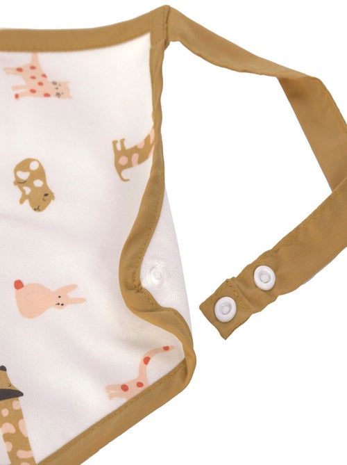 Lot de 2 bavoirs Extra Large Little Mateys Orange Epicée - Kiabi
