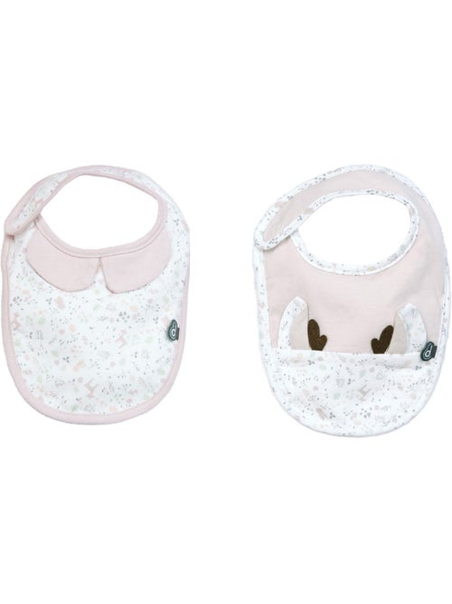 Lot de 2 bavoirs fleuris - Kiabi Lot de 2 bavoirs fleuris - Kiabi