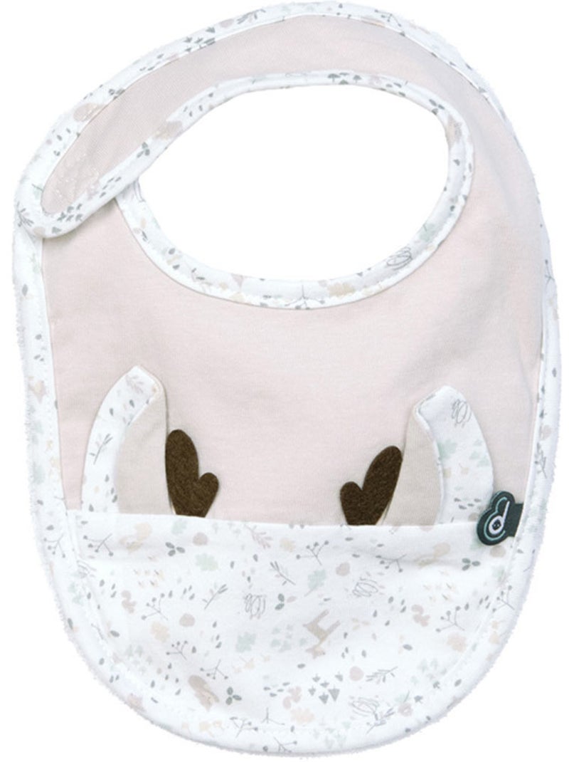 Lot de 2 bavoirs fleuris Rose - Kiabi