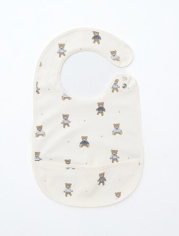 Lot de 2 bavoirs imperméables avec imprimé