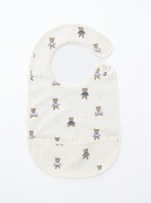 Lot de 2 bavoirs imperméables avec imprimé - Kiabi