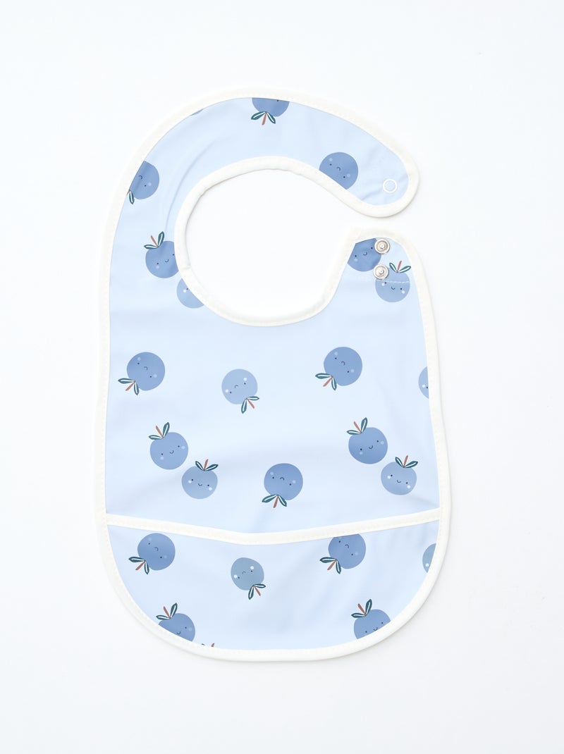 Lot de 2 bavoirs imperméables avec imprimé Rose/bleu - Kiabi