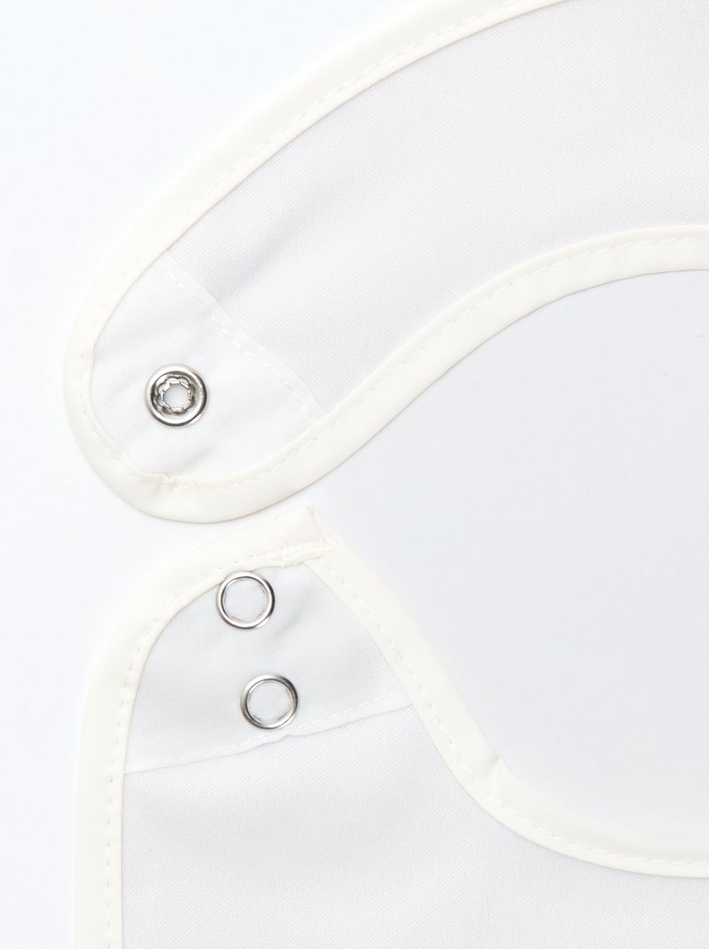 Lot de 2 bavoirs imperméables avec imprimé Rose/bleu - Kiabi