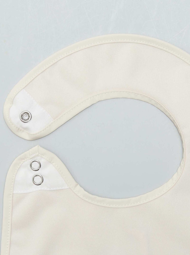 Lot De 2 Bavoirs Bébé Extra-Large - Coton Absorbant, Réglable, Certifié Öko-Tex