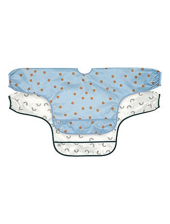 Lot de 2 bavoirs Manches longues Happy Rascals