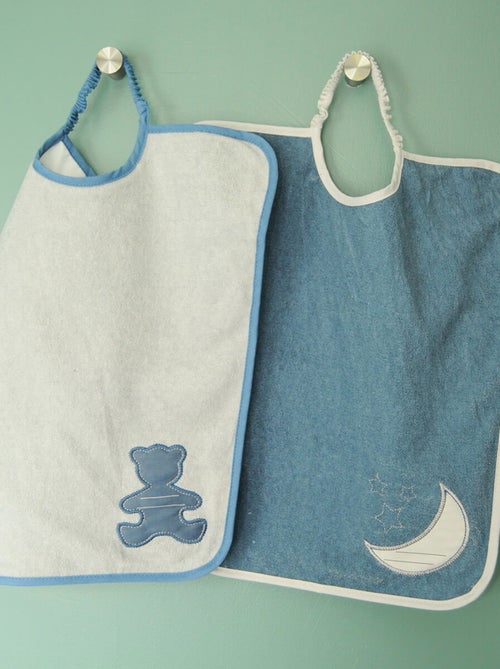 Lot de 2 bavoirs Maternelle Je m'Appelle - Babycalin - Kiabi