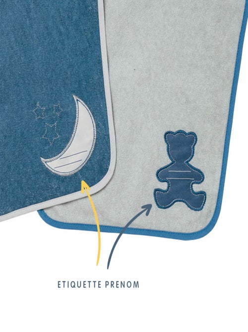 Lot de 2 bavoirs Maternelle Je m'Appelle - Babycalin - Kiabi