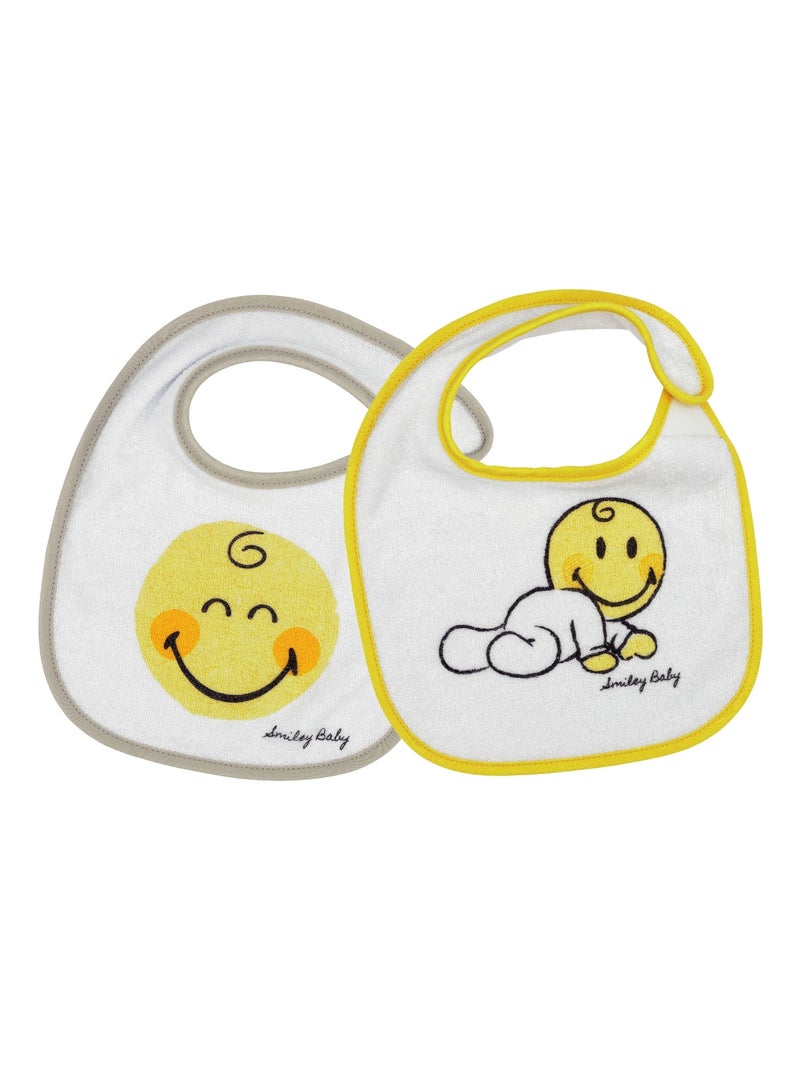 Lot de 2 bavoirs Moutarde - Kiabi