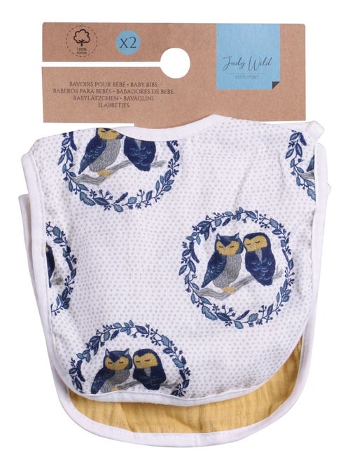 Lot de 2 bavoirs pour enfant - Kiabi