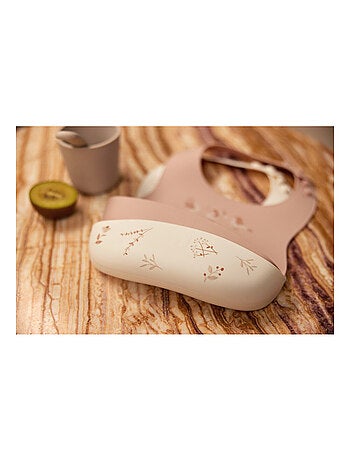 Lot de 2 bavoirs silicone Lovely Birds Jollein