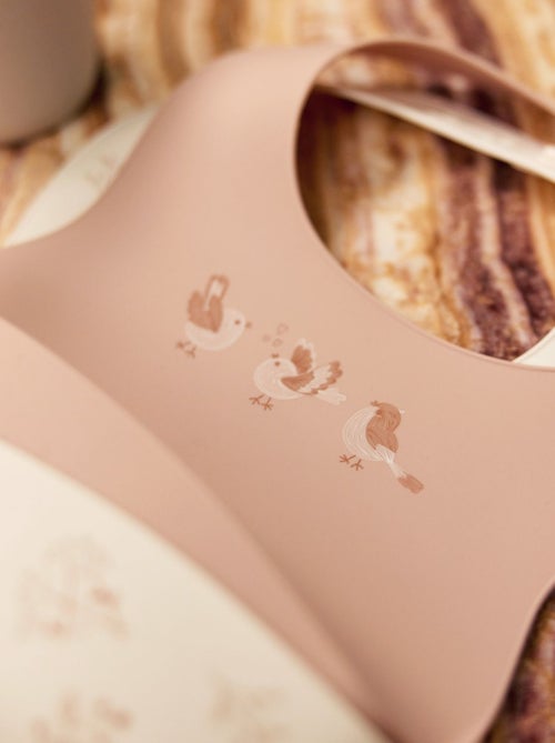 Lot de 2 bavoirs silicone Lovely Birds Jollein - Kiabi