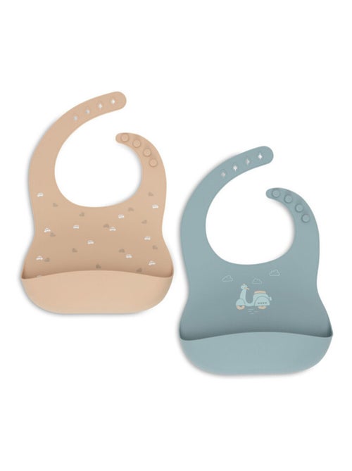 Lot de 2 bavoirs silicone On The Go Jollein - Kiabi